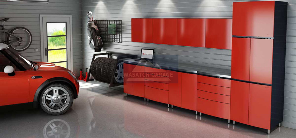 garage-red_contur-cabinets-epoxy-flooring